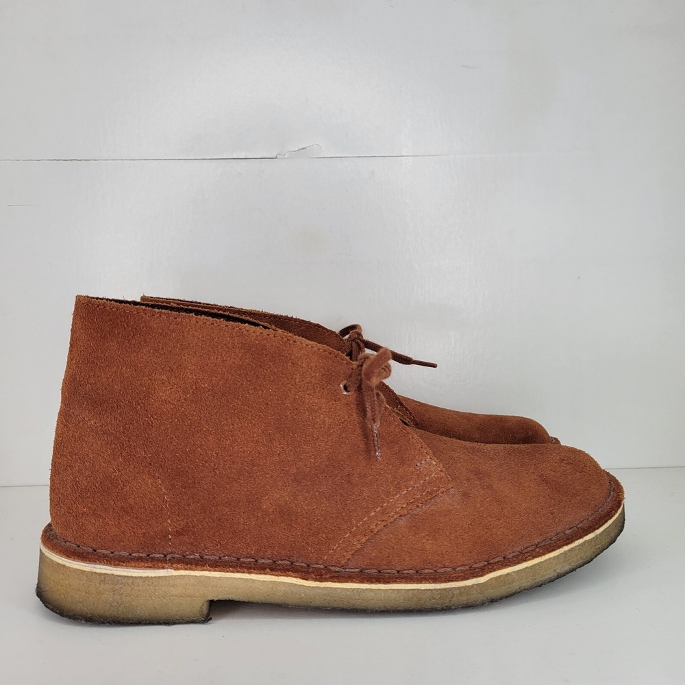 Clarks Originals Boots Women's Size 9 Chukkas Charles F.‎ Stead Rust Suede Ankle